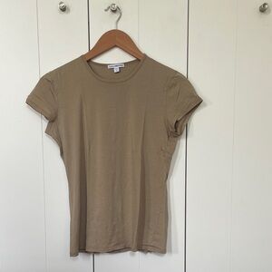 James Perse Olive/ Khaki Short Sleeve Crewneck Tee